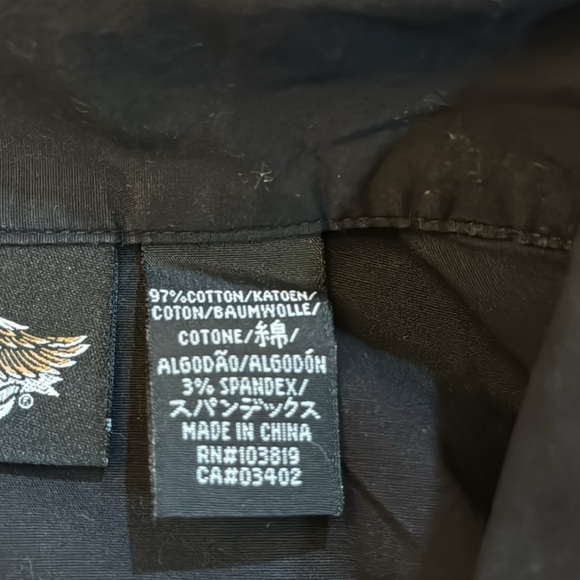 Harley Davidson black vest Size M - Picture 8 of 8